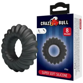 Crazy Bull Fitz | Anello Fallico in Silicone Elastico | Cockring Comfort per Uso Frequente
