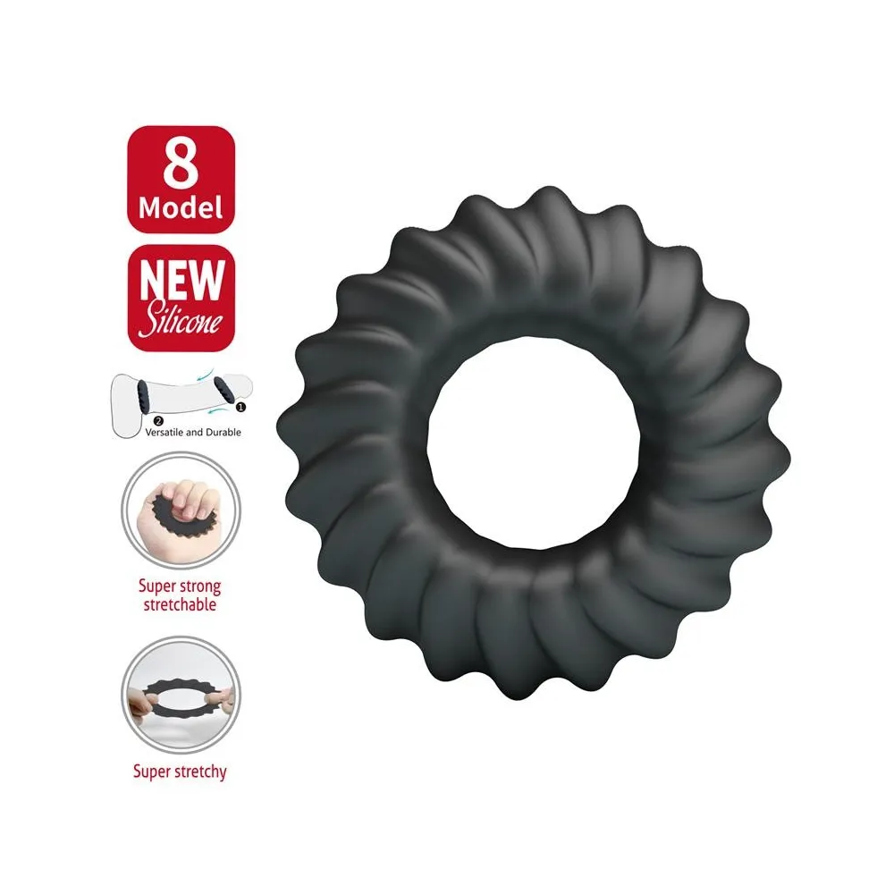 Crazy Bull Fitz | Anello Fallico in Silicone Elastico | Cockring Comfort per Uso Frequente