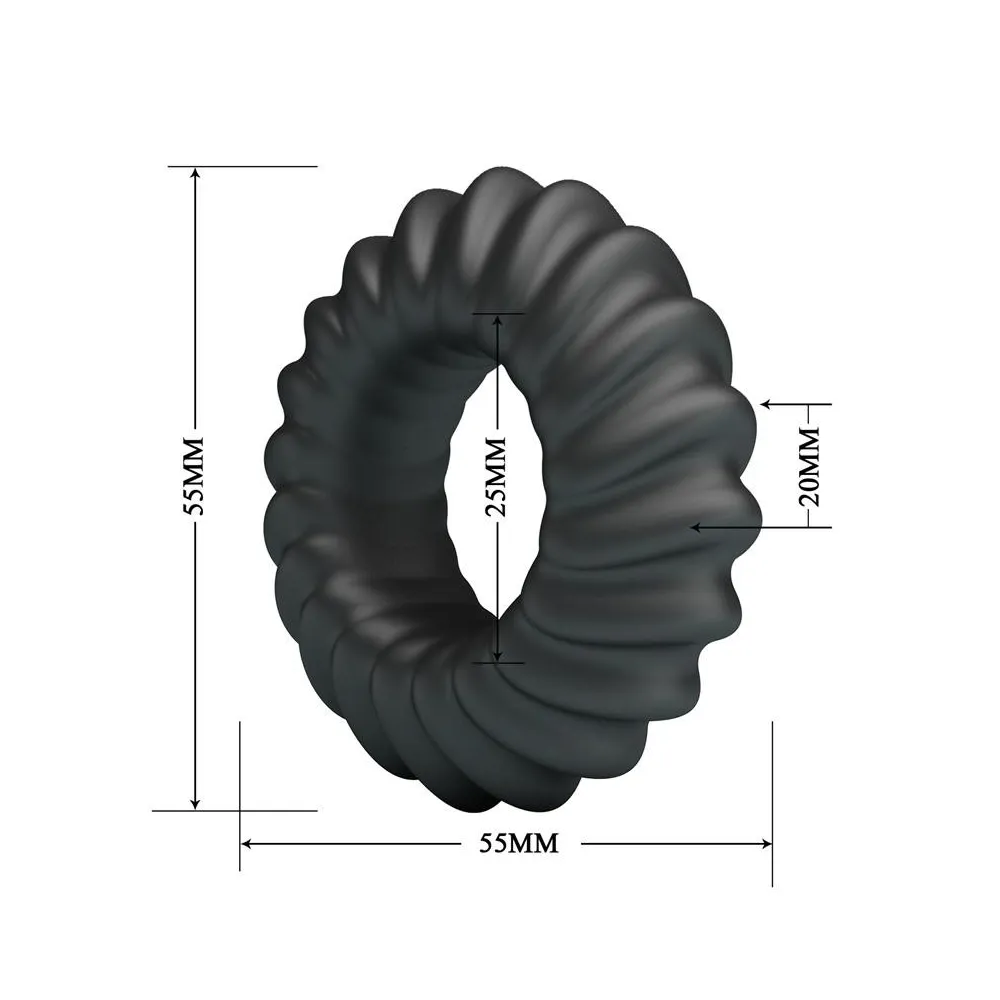 Crazy Bull Fitz | Anello Fallico in Silicone Elastico | Cockring Comfort per Uso Frequente