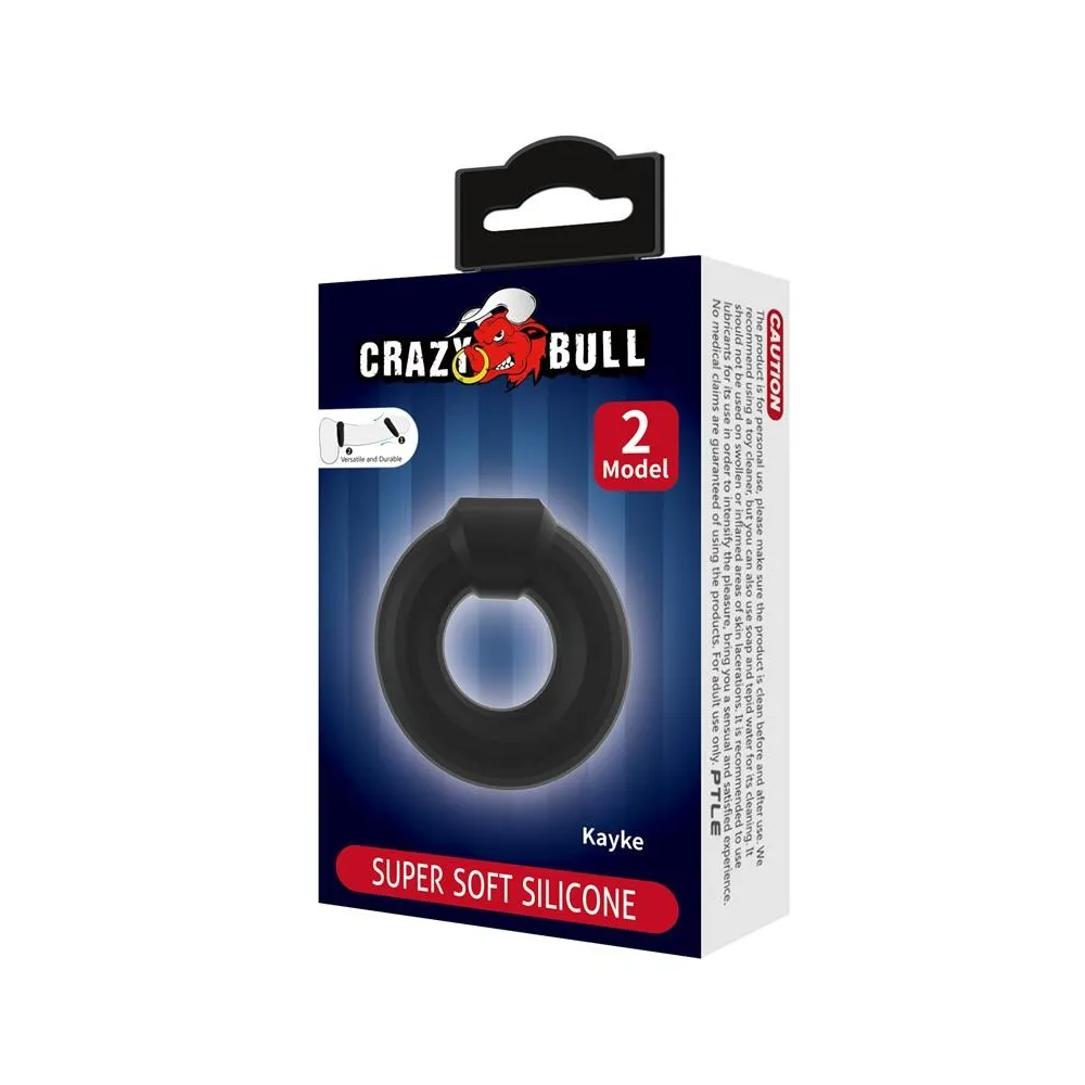 Crazy Bull Kayke | Anello in Silicone Regolabile | Cockring Ergonomico per Maggiore Controllo