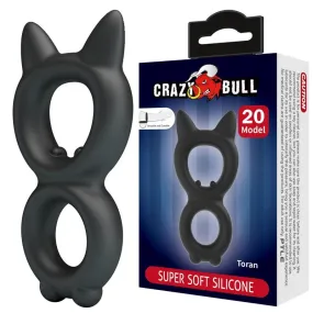 Crazy Bull Toran | Doppio Anello Cockring in Silicone | Controllo e Intensità senza Vibrazioni