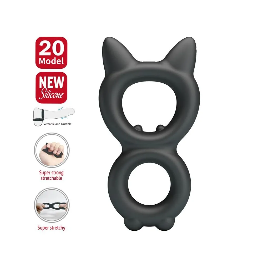 Crazy Bull Toran | Doppio Anello Cockring in Silicone | Controllo e Intensità senza Vibrazioni