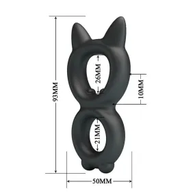 Crazy Bull Toran | Doppio Anello Cockring in Silicone | Controllo e Intensità senza Vibrazioni