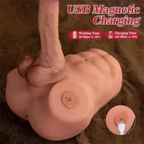 Jonah Torso Maschile Realistico | Dildo Staccabile Vibrante con App Bluetooth Sextoy Premium TPR
