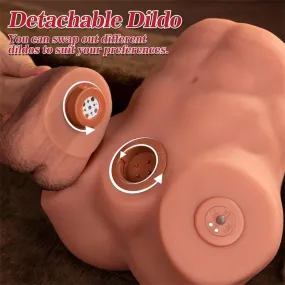 Jonah Torso Maschile Realistico | Dildo Staccabile Vibrante con App Bluetooth Sextoy Premium TPR