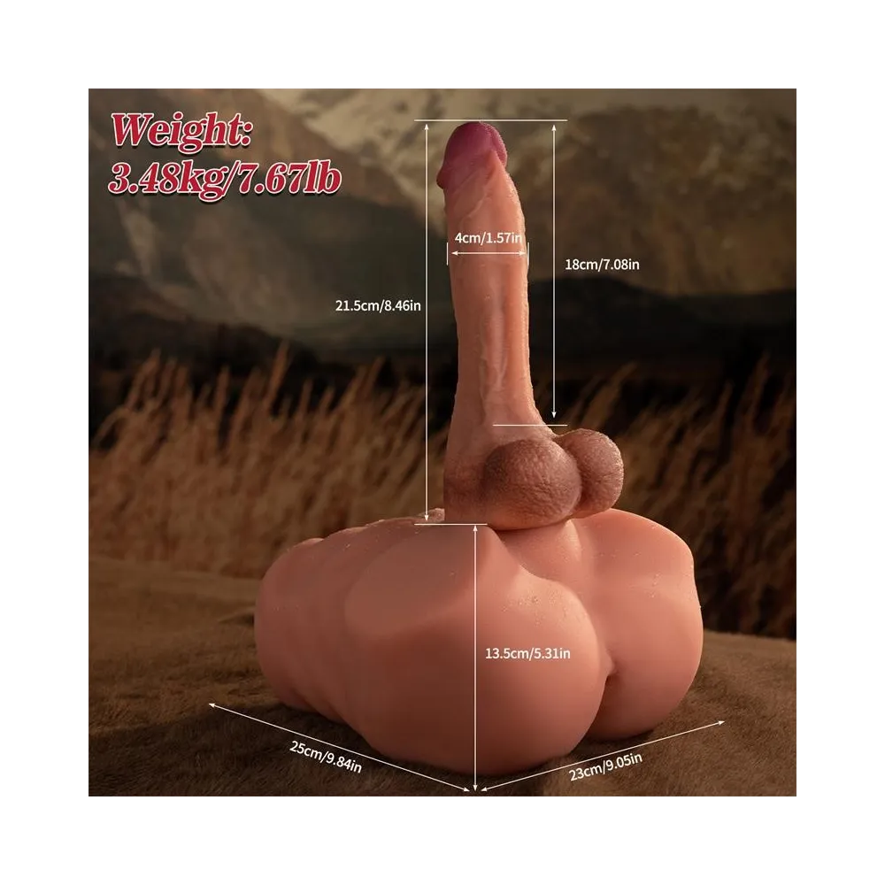 Jonah Torso Maschile Realistico | Dildo Staccabile Vibrante con App Bluetooth Sextoy Premium TPR