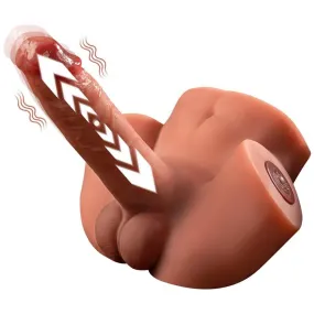 Zoe Masturbatore Realistico con Torso | Fallo Vibrante con Spinta e Ano Sextoy Premium TPR