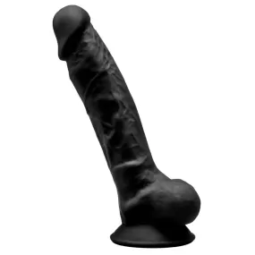 dildo in silicone silexpan nero fallo in gomma con ventosa