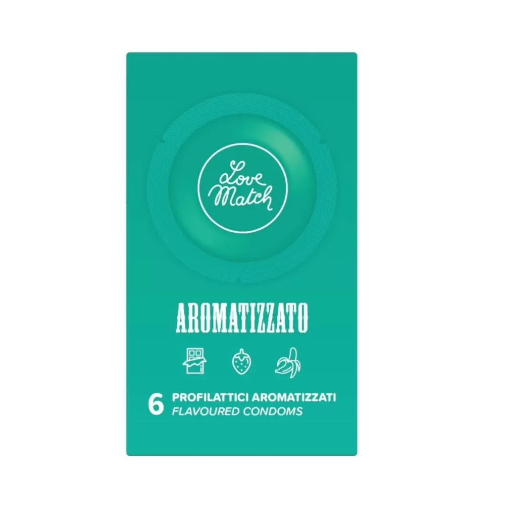 profilattici condom aromatizzati vari gusti Love Match