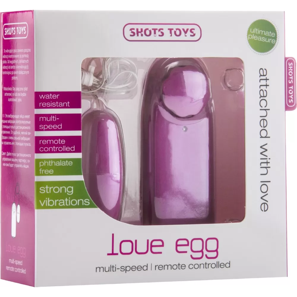 Vibratore ovetto ovulo vibrante Love Egg con telecomando