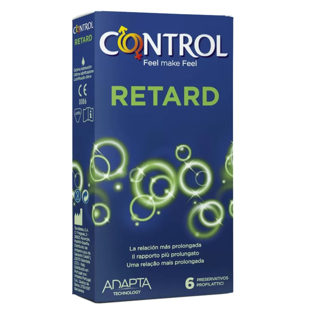 Control Retard profilattici ritardanti con Benzocaina al 4,5%