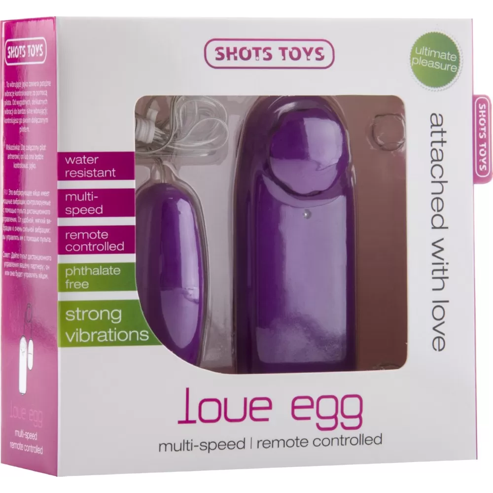 Vibratore ovetto ovulo vibrante Love Egg con telecomando