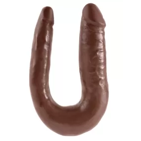 Dildo doppio Double Trouble Marrone taglia S di Pipedream