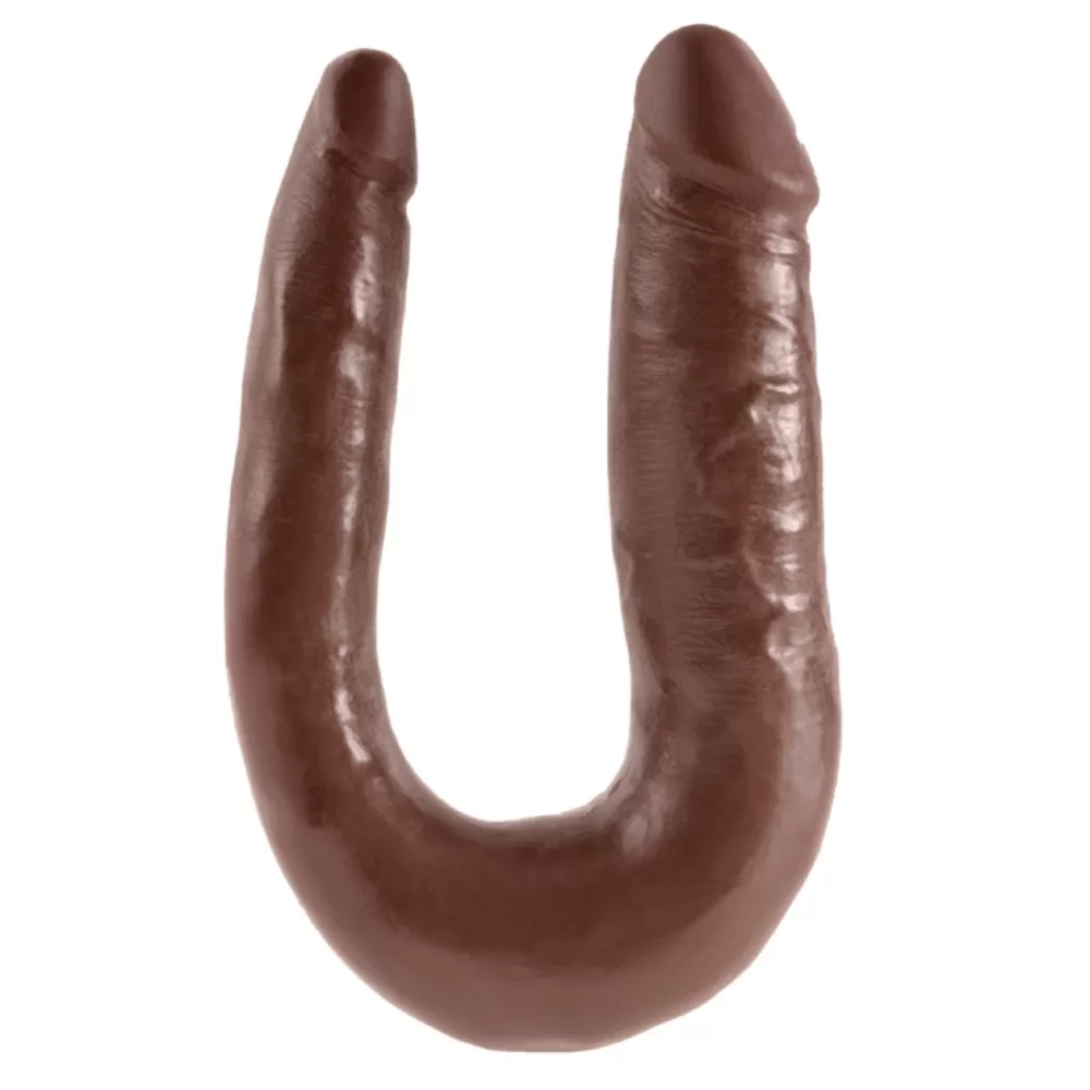 Dildo doppio Double Trouble Marrone taglia S di Pipedream