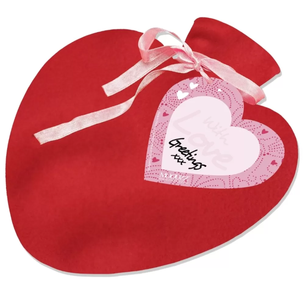 borsa acqua calda cuore rosso in caucciù e pile di Teese&Please