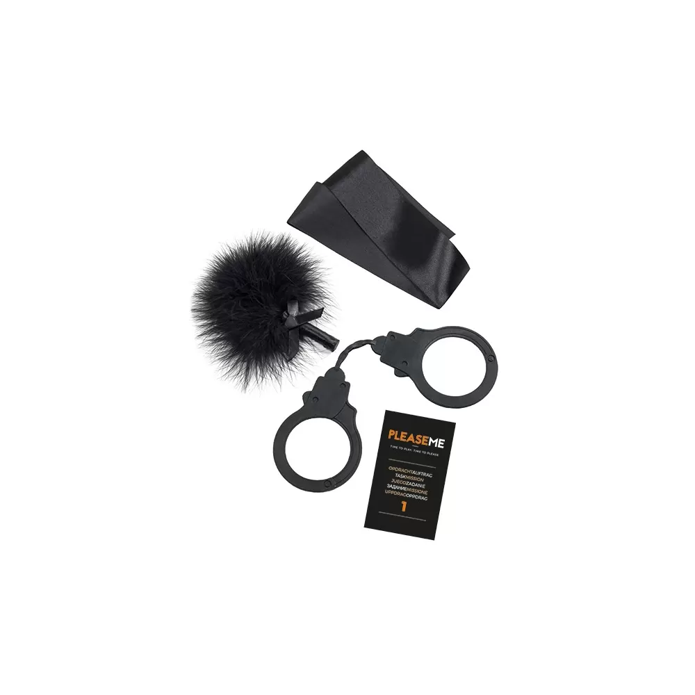 gioco erotico da tavolo per adulti con piumino, benda e manette