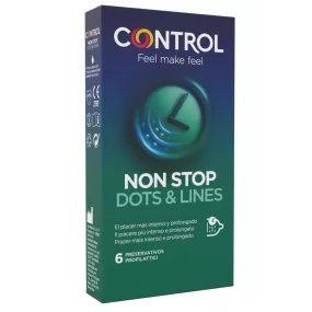 preservativi condom ritardanti profilattici Control Non Stop 6pz