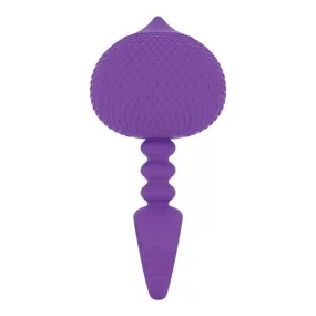 dildo fallo anale unisex in morbido silicone viola butt plug